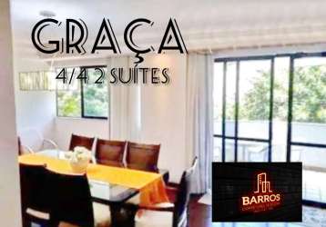 Graça 4/4 2 suites 200 m2 à venda salvador ba