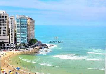 Apartamento com 3 dormitórios à venda, 155 m² frente total para o mar na praia de pitangueiras - guarujá/sp