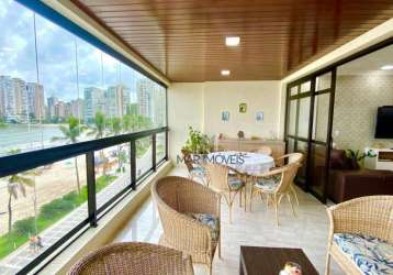 Apartamento frente mar com 4 suítes à venda, 230 m² por r$ 2.200.000 - praia das astúrias - guarujá/sp