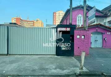 Terreno à venda, no bairro aparecida em santos