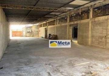 Galpão para alugar, 660 m² por r$ 10.000,00/mês - estiva - taubaté/sp