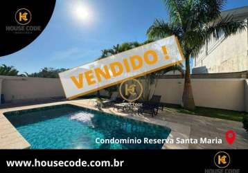 Casa à venda, 406 m² por r$ 2.450.000,00 - reserva santa maria - jandira/sp