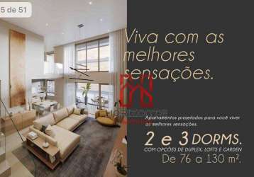 Apartamento duplex com 1 dormitório à venda, 119 m² por r$ 1.588.718,12 - cacupé - florianópolis/sc