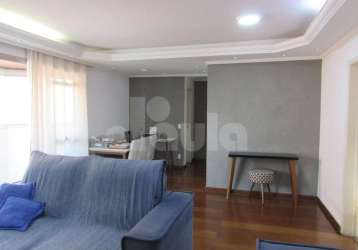 Apartamento de 129m² à venda em santo andré-sp, vila guiomar: 3 quartos, 1 suíte, 1 sala, 4 banheiros e 2 vagas de garagem