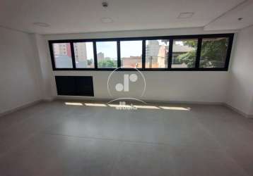 Sala comercial 33m²,(nova) 1 banheiro e 1 vaga, para alugar, vila assunção, santo andré,sp