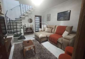 Sobrado 123m²,mobiliado, 2 quartos, 1 vaga, churrasqueira, vila bastos, santo andré,sp