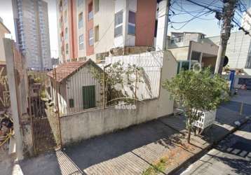 Terreno com 248m² e uma casa antiga, jardim bela vista, santo andré.