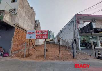 Terreno comercial para alugar na avenida leoberto leal, 191, barreiros, são josé, 445 m2 por r$ 5.800