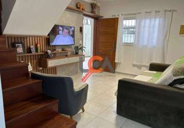 Sobrado com 2 dormitórios à venda, 98 m² por r$ 580.000,00 - jardim jaqueira - caraguatatuba/sp