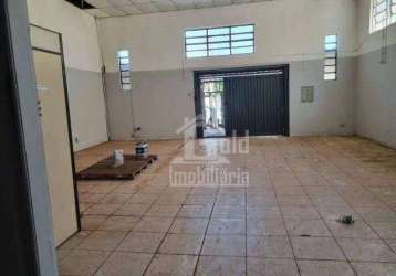 Salão para alugar, 300 m² por r$ 2.670,01/mês - vila tibério - ribeirão preto/sp