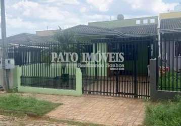 Casa para venda em pato branco, jardim floresta, 2 dormitórios, 1 banheiro, 1 vaga