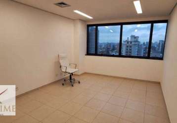 Sala para alugar com 34 m² avenida vereador josé diniz - campo belo