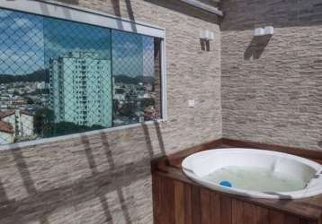 Cobertura com 2 dormitórios à venda, 100 m² por r$ 390.000,00 - jardim santo andré - santo andré/sp