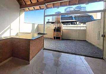 Cobertura com 2 dormitórios, 107 m² - venda por r$ 560.000,00 ou aluguel por r$ 4.404,17/mês - campestre - santo andré/sp