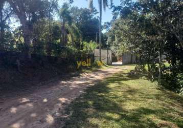 Chácara em correias - arujá: 4 dormitórios, 2 banheiros, 3.420m² por r$ 570.000 - venda