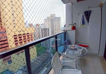 Apartamento com 2 dormitórios à venda, 72 m² por r$ 550.000,00 - pitangueiras - guarujá/sp