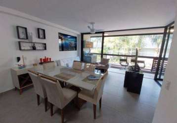 Studio com 1 dormitório, 48 m² - venda por r$ 680.000,00 ou aluguel por r$ 5.375,00/mês - balneário praia do pernambuco - guarujá/sp