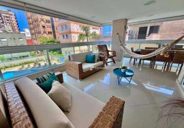 Apartamento com 3 dormitórios à venda, 143 m² por r$ 1.280.000,00 - enseada - guarujá/sp