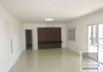 Apartamento com 3 dormitórios, 196 m² - venda por r$ 2.550.000,00 ou aluguel por r$ 11.534,00/mês - condomínio único campolim - sorocaba/sp