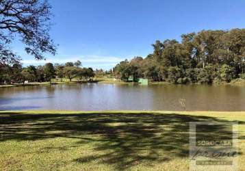 Terreno à venda, 1250 m² por r$ 1.400.000,00 - lago azul condomínio e golfe clube - araçoiaba da serra/sp