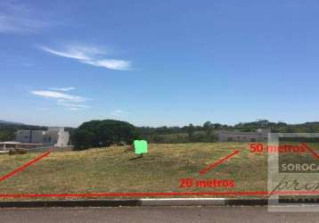 Terreno à venda, 1000 m² por r$ 390.000,00 - condomínio terras de são lucas - sorocaba/sp