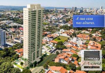 Apartamento garden com 4 dormitórios à venda, 166 m² por r$ 1.700.000,00 - edifício tom jobim - sorocaba/sp