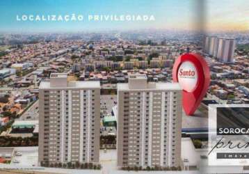 Apartamento com 2 dormitórios à venda, 50 m² por r$ 192.000,00 - jardim abatiá - sorocaba/sp