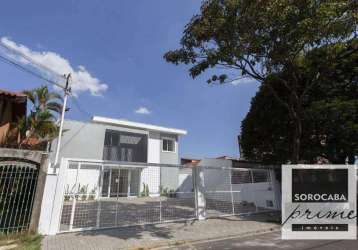 Sobrado com 4 dormitórios, 240 m² - venda por r$ 1.500.000,00 ou aluguel por r$ 9.280,63/mês - centro - sorocaba/sp