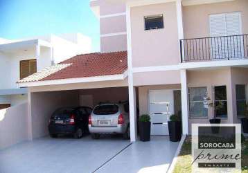 Casa com 3 dormitórios à venda, 242 m² por r$ 1.300.000,00 - condomínio village saint claire - sorocaba/sp