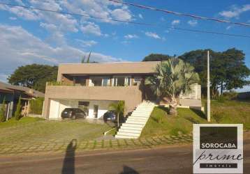 Sobrado com 3 suítes à venda, 420 m² por r$ 1.380.000 - condomínio residencial vale verde - sorocaba/sp