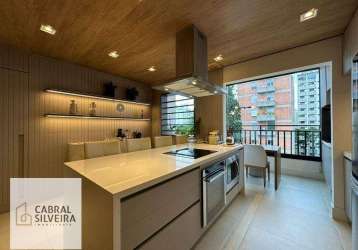 Apartamento com 2 dormitórios à venda, 76 m² por r$ 1.850.000,00 - campo belo - são paulo/sp