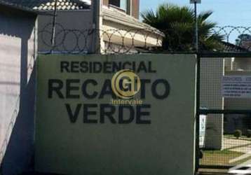 Vende-se terreno no condomínio residencial recanto verde - taubaté