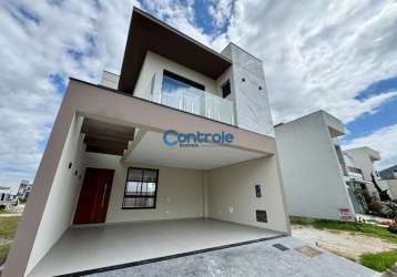 Casa em condomínio fechado com 3 quartos à venda na wilson castelo branco, 700, deltaville, biguaçu por r$ 994.000