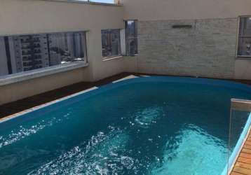 Cobertura duplex a venda no tatuapé, semi mobiliado, 03 vagas, terraço gourmet, piscina !!