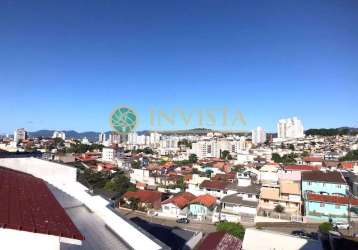 Vista mar com terraço privativo e 2 vagas de garagem à venda no estreito