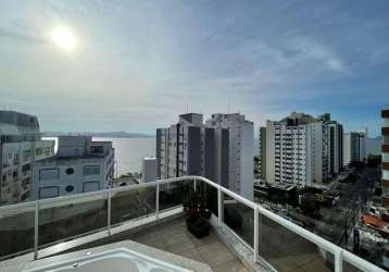 Terraço com vista mar e hidromassagem, 4 quartos, 2 vagas e área de lazer completa no bairro agronômica - à venda em florianópolis.