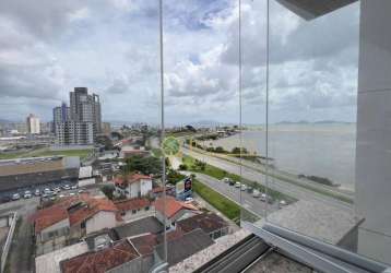 Vista mar, 3 quartos sendo 2 suítes e 2 vagas no estreito - á venda em florianópolis