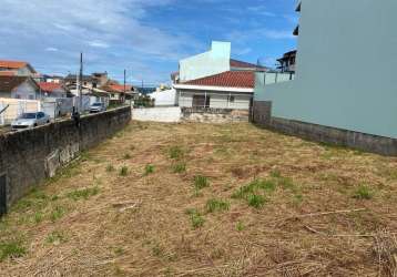 Terreno plano com 160m² no bairro coloninha - locação em florianópolis