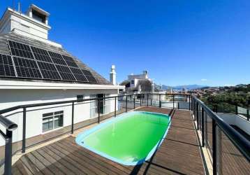 À venda em coqueiros! terraço privativo com piscina e vista mar, 3 suítes e 3 vagas.