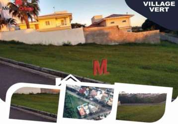 Terreno à venda, 540 m² por r$ 510.000,00 - condomínio village vert i - sorocaba/sp