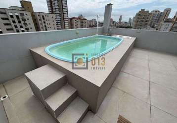 Cobertura com 3 dorms, campo grande, santos - r$ 1.1 mi, cod: 2301