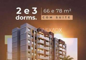 Apartamento com 2 quartos à venda na rodovia anhangüera, km 90, jardim do lago, campinas, 62 m2 por r$ 674.000