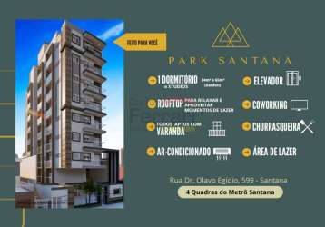 Apartamento novo em santana, 1 dormitório, 24,01 metros quadrados, sacada, próximo ao metrô santana.