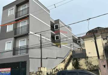 Apartamento novo na vila nivi com 2 dormitórios, quintal privativo com churrasqueira, 1 vaga