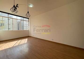 Apartamento 90m² no jardim paulista com 2 dormitórios e 1 vaga de garagem.