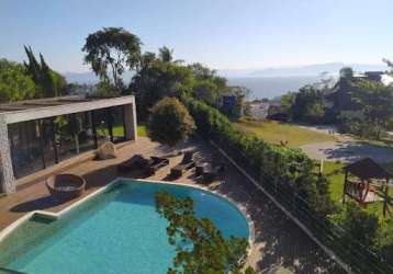 Linda mansão com 4 dormitórios à venda, 1220 m² por r$ 15.000.000 - cacupé - florianópolis/sc