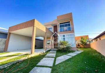 Casa com 4 dormitórios, 162 m² - venda por r$ 1.000.000 ou aluguel por r$ 6.000/mês - cond. blue garden - nova são pedro - são pedro da aldeia/rj