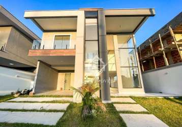 Casa com 4 dormitórios, 186 m² - venda por r$ 1.500.000,00 ou aluguel por r$ 7.000,00/mês - nova são pedro - são pedro da aldeia/rj