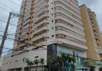 Apartamento com 3 dormitórios para alugar, 157 m² por r$ 6.000/mês - aviação - praia grande/sp