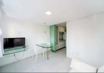Apartamento com 1 quarto 30 m² mobiliado em boa viagem com piscina na cobertura